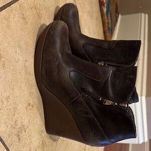 UGG Brown Wedge Ankle Boots